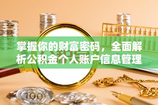 福绵掌握你的财富密码，全面解析公积金个人账户信息管理与优化