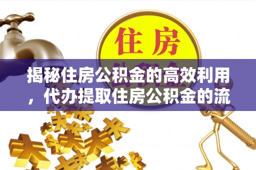 福绵揭秘住房公积金的高效利用，代办提取住房公积金的流程与技巧