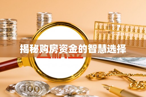 福绵揭秘购房资金的智慧选择
