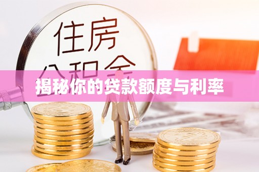 福绵揭秘你的贷款额度与利率