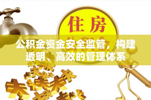 福绵公积金资金安全监管，构建透明、高效的管理体系