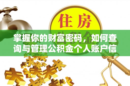 福绵掌握你的财富密码，如何查询与管理公积金个人账户信息