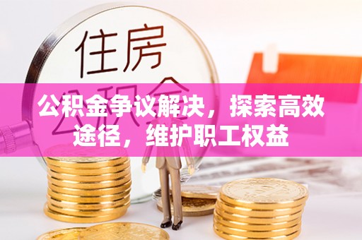 福绵公积金争议解决，探索高效途径，维护职工权益