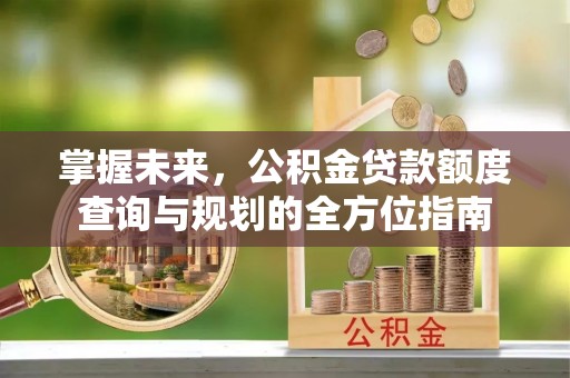 福绵掌握未来，公积金贷款额度查询与规划的全方位指南