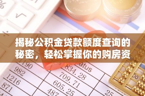 福绵揭秘公积金贷款额度查询的秘密，轻松掌握你的购房资金