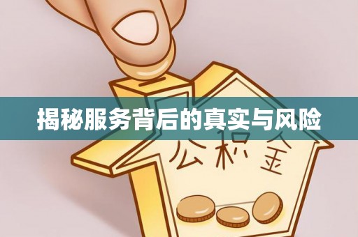 福绵揭秘服务背后的真实与风险