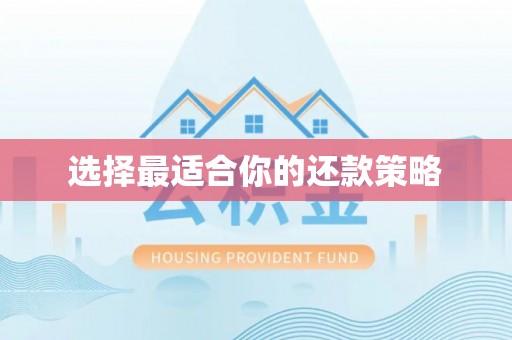 福绵选择最适合你的还款策略